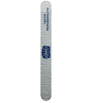 RONNEY Professional PREMIUM Nailfile -PILNIK 100/100 SZARY - ZEBRA PROSTY jest-ponad0szt,zmieniam-na0:2021-04-05